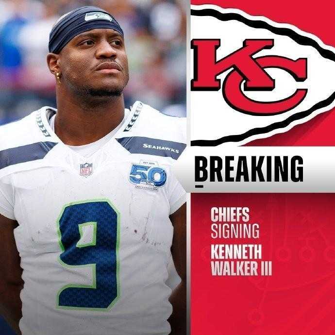  肯尼斯·沃克三世转投酋长队，超级碗MVP开启新篇章。 体育新闻 肯尼斯·沃克三世转投酋长队，超级碗MVP开启新篇章。 体育新闻