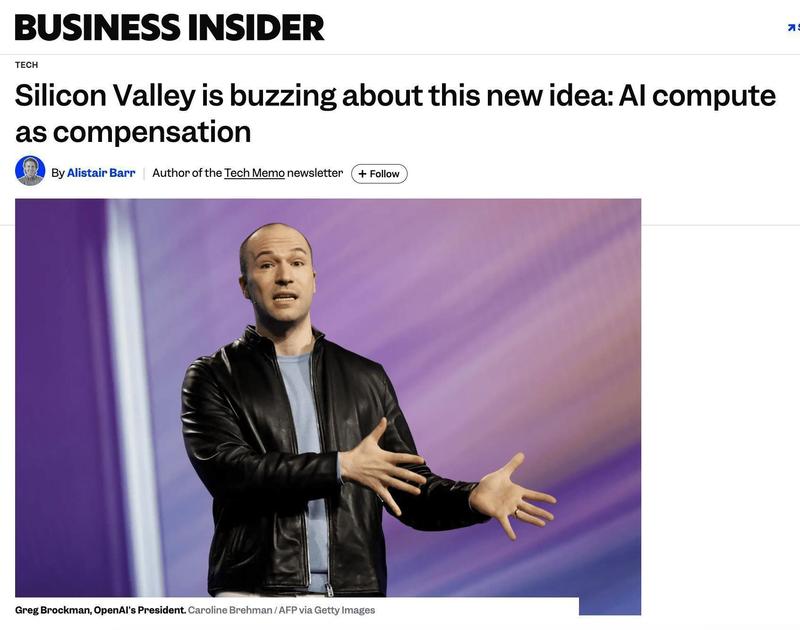  AI算力重塑薪酬格局；顶级开发者开始追逐专属资源。 IT技术