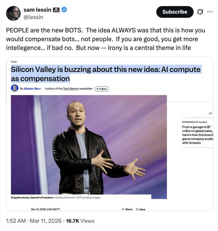  AI算力重塑薪酬格局；顶级开发者开始追逐专属资源。 IT技术