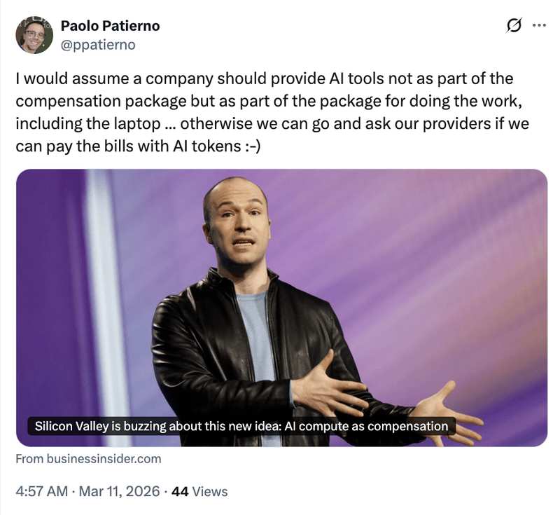  AI算力重塑薪酬格局；顶级开发者开始追逐专属资源。 IT技术