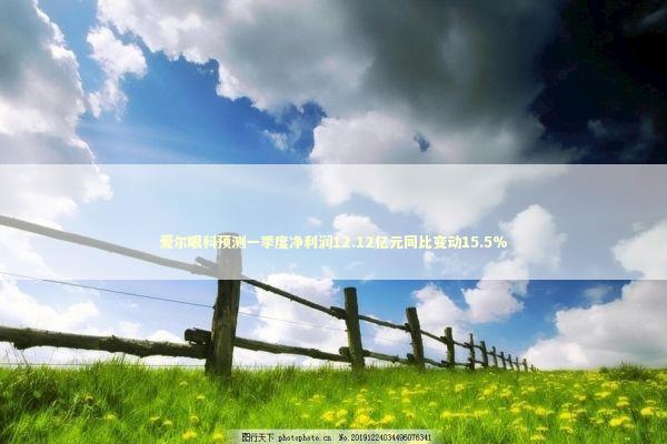 爱尔眼科预测一季度净利润12.12亿元同比变动15.5% 新闻