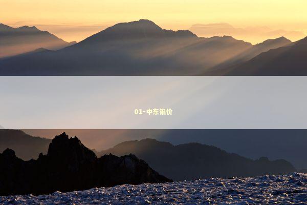 01-中东铝价 新闻