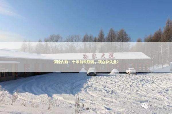 保险内勤：十年前铁饭碗，现在快失业？ 新闻