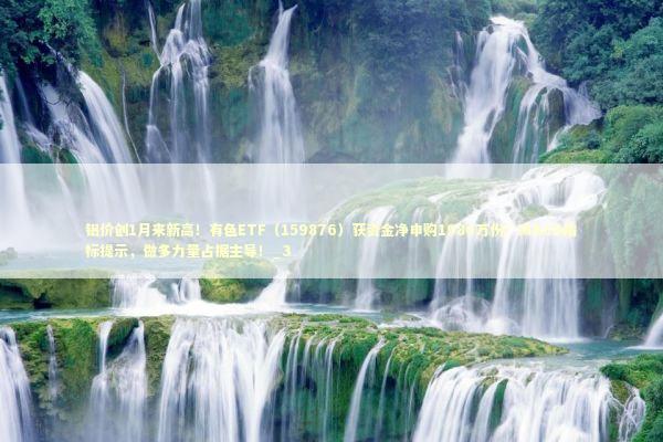 铝价创1月来新高！有色ETF（159876）获资金净申购1980万份！MACD指标提示，做多力量占据主导！_3 新闻