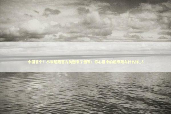 中国首个！小米超跑官方美图来了雷军：你心目中的超级跑车什么样_5 新闻